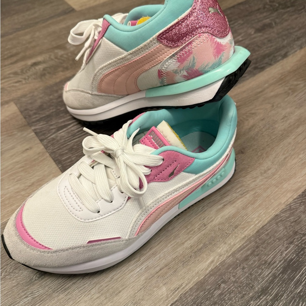 Puma Kids' Sneakers in Pink and Mint